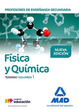 portada Profesores de Enseñanza Secundaria Física y Química Temario volumen 1 (in Spanish)