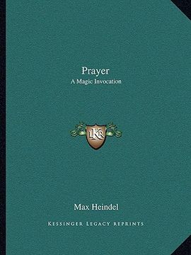 portada prayer: a magic invocation