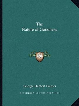 portada the nature of goodness (in English)