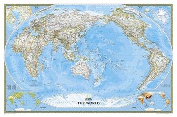 portada World Classic, Pacific Centered [Laminated] (National Geographic Reference Map)