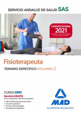 portada Fisioterapeuta del Servicio Andaluz de Salud. Temario Específico Volumen 2