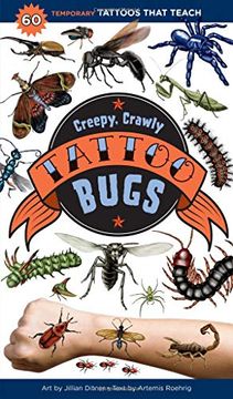 portada Creepy, Crawly Tattoo Bugs: 60 Temporary Tattoos That Teach (in English)