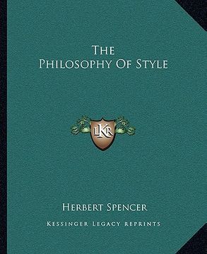 portada the philosophy of style (in English)