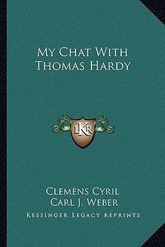portada my chat with thomas hardy (in English)