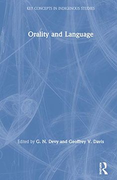 portada Orality and Language (Key Concepts in Indigenous Studies) (en Inglés)