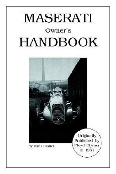 portada maserati owner's handbook (en Inglés)