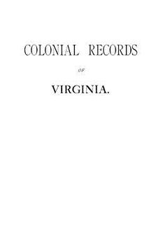 portada colonial records fo virginia