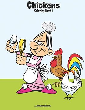 portada Chickens Coloring Book 1 (en Inglés)