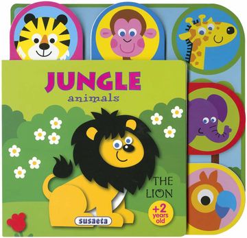 portada Jungle Animals (Rounded Tabs) (in English)
