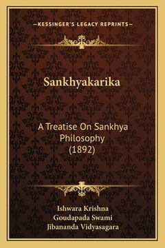 portada Sankhyakarika: A Treatise On Sankhya Philosophy (1892) (en Sánscrito)