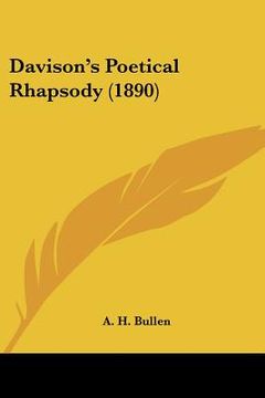 portada davison's poetical rhapsody (1890) (en Inglés)