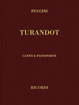 portada turandot: vocal score (en Inglés)