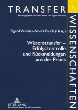 portada Wissenstransfer – Erfolgskontrolle und Rückmeldungen aus der Praxis (en Alemán)