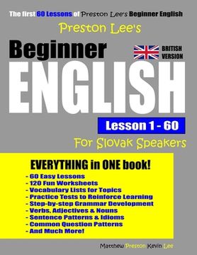 portada Preston Lee's Beginner English Lesson 1- 60 For Slovak Speakers (British) (in English)
