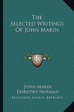 portada the selected writings of john marin