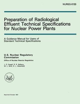 portada Preparation of Radiological Effluent Technical Specifications for Nuclear Power Plants (in English)