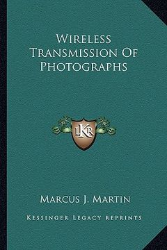 portada wireless transmission of photographs (en Inglés)