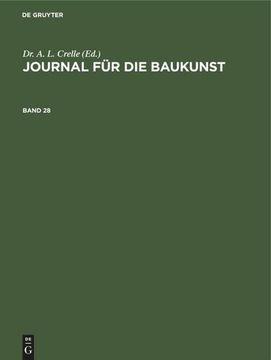 portada Journal für die Baukunst. Band 28 (in German)