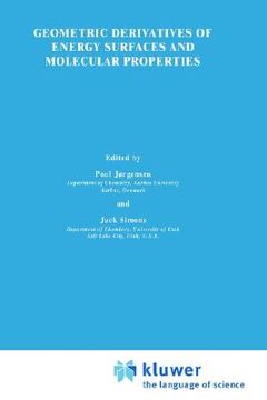 portada geometrical derivatives of energy surfaces and molecular properties (en Inglés)
