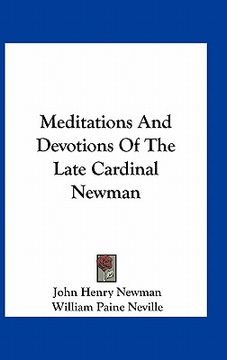 portada meditations and devotions of the late cardinal newman (en Inglés)