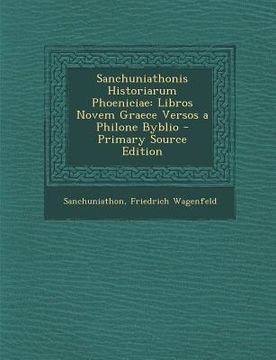 portada Sanchuniathonis Historiarum Phoeniciae: Libros Novem Graece Versos a Philone Byblio