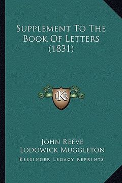 portada supplement to the book of letters (1831) (en Inglés)