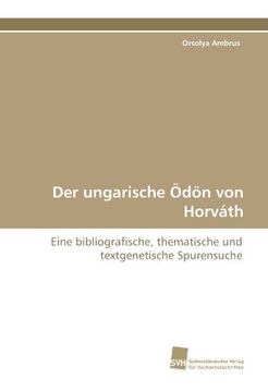 portada Der Ungarische Odon Von Horvath