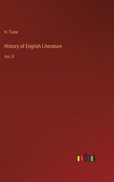 portada History of English Literature: Vol. II (en Inglés)