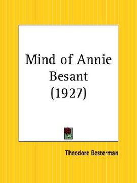 portada mind of annie besant (in English)