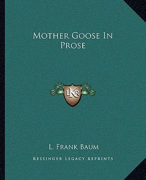 portada mother goose in prose