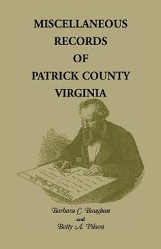 portada Miscellaneous Records of Patrick County, Virginia (en Inglés)