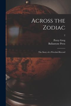 portada Across the Zodiac: the Story of a Wrecked Record; 2