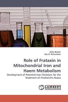 portada role of frataxin in mitochondrial iron and haem metabolism (en Inglés)
