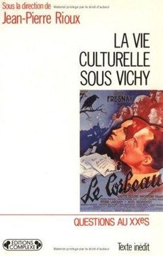 portada La vie Culturelle Sous Vichy