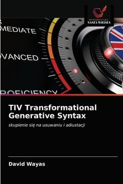 portada TIV Transformational Generative Syntax (in Polaco)