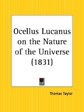 portada ocellus lucanus on the nature of the universe (en Inglés)