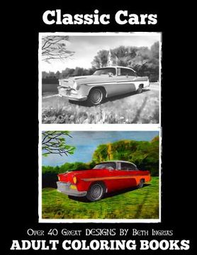 portada Adult Coloring Books: Classic Cars (in English)