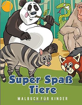 portada Super Spaß Tiere Malbuch für Kinder