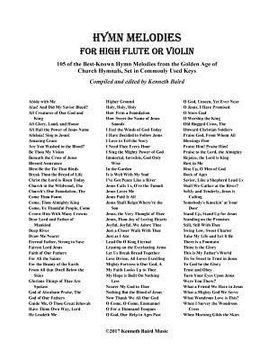portada Hymn Melodies for High Flute: 105 of the Best-Known Hymn Melodies from the Golden Age of Church Hymnals, Set in Commonly Used Keys (en Inglés)
