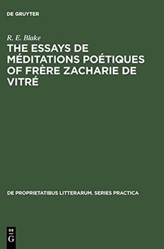 portada The Essays de Meditations Poetiques of Frere Zacharie de Vitre (en Francés)