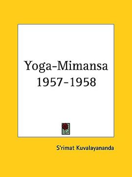 portada yoga-mimansa 1957-1958 (en Inglés)