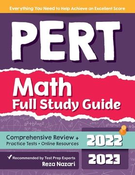 portada PERT Math Full Study Guide: Comprehensive Review + Practice Tests + Online Resources (in English)
