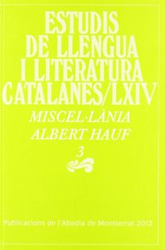 portada Miscel·lània Albert Hauf, 3 (Estudis de Llengua i Literatura Catalanes)