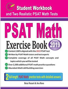 portada PSAT Math Exercise Book: Student Workbook and Two Realistic PSAT Math Tests (en Inglés)