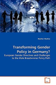 portada transforming gender policy in germany? (en Inglés)