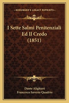 portada I Sette Salmi Penitenziali Ed Il Credo (1851) (in Italian)