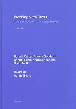 portada working with texts: a core introduction to language analysis (en Inglés)
