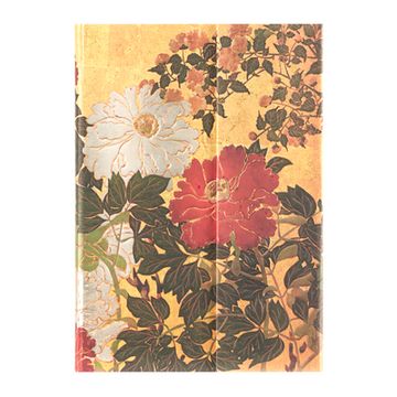 portada Paperblanks | Natsu | Rinpa Florals | Hardcover Journal | Midi | Lined | Wrap | 144 pg | 120 gsm 