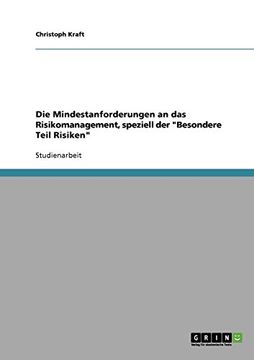 portada Die Mindestanforderungen an das Risikomanagement, speziell der "Besondere Teil Risiken" (German Edition)