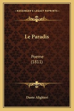 portada Le Paradis: Poeme (1811) (en Francés)